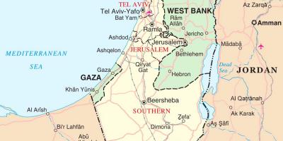 Žemėlapis izraelio turizmo