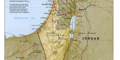 Žemėlapis izraelio geografija 