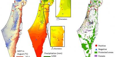 Žemėlapis izraelio klimatas